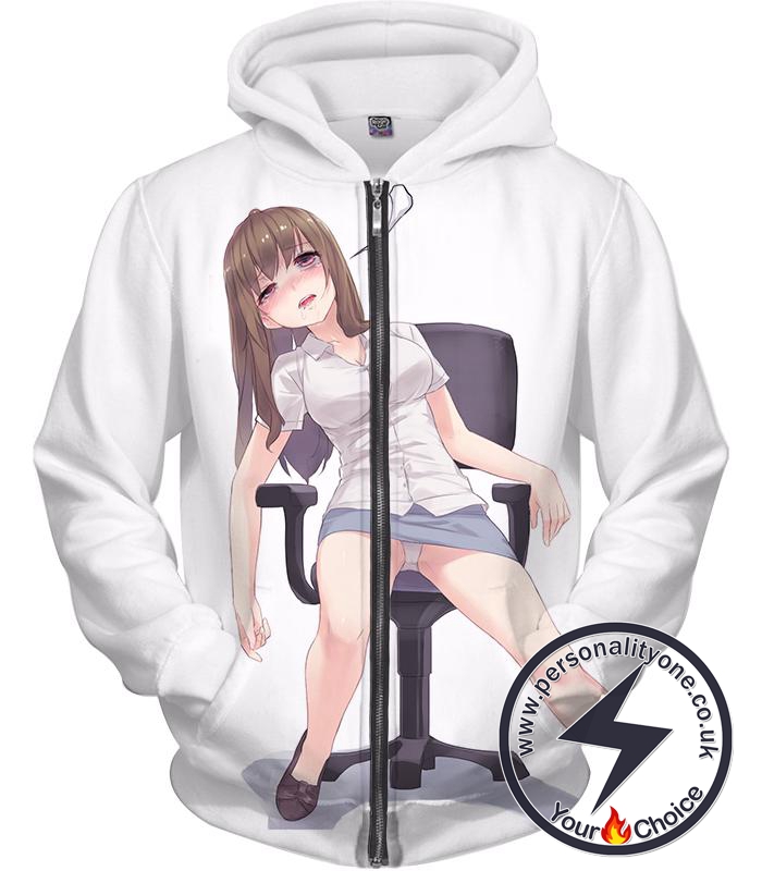 Ahegao Zip Up Hoodie Overfatigue Ahegao Safe Edit